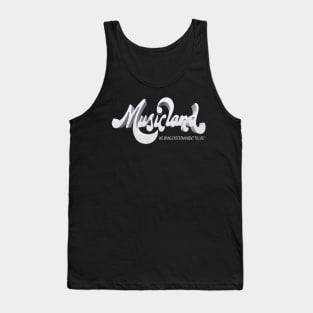 Musicland Music Store Logo 3D Tank Top